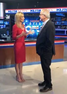 Scott and Kristen on the Set at KUSI